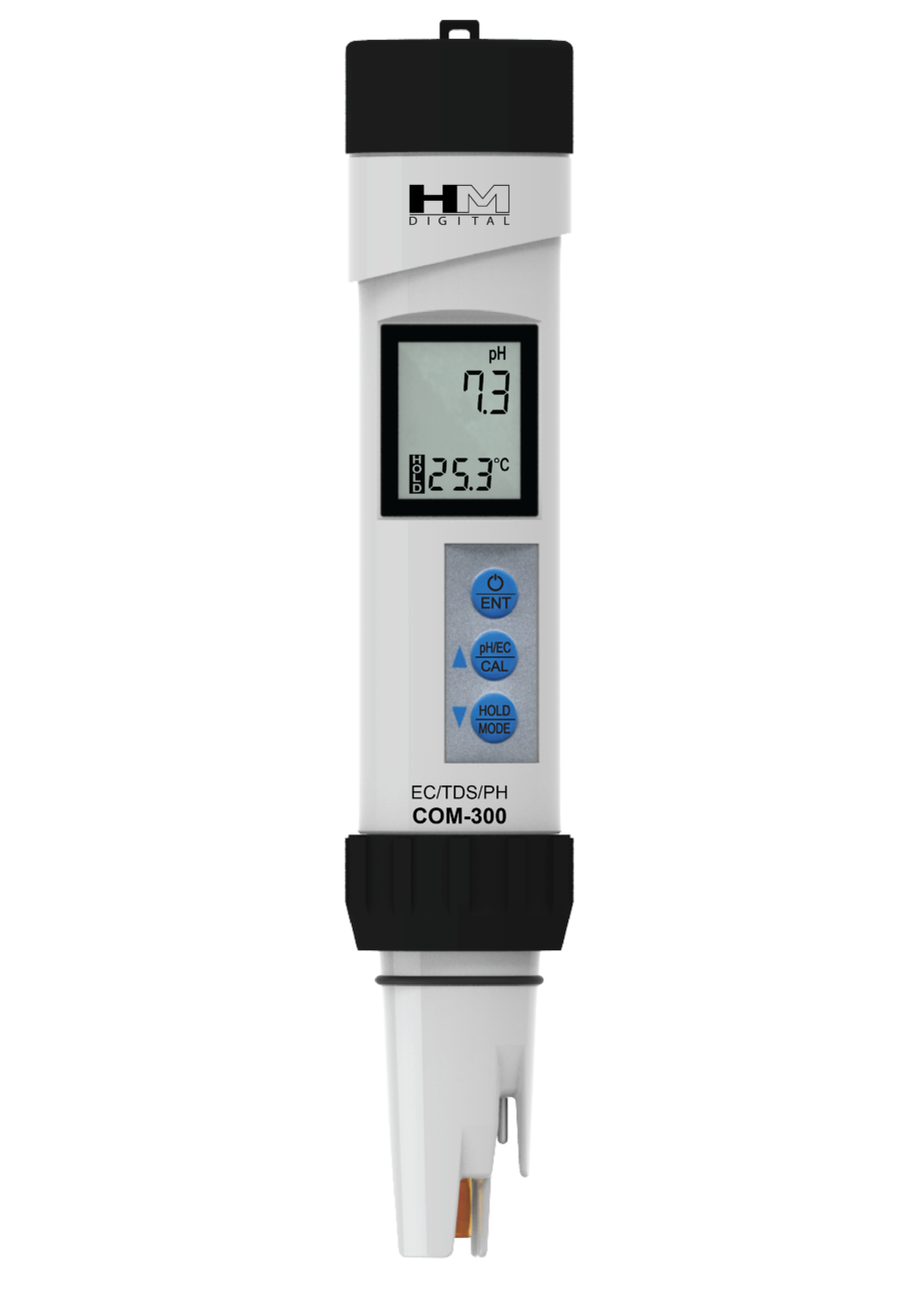 COM-300 水質測定器 pH/EC/TDS COM-300: Waterproof Professional Series pH/EC/TDS/Temp Meter
